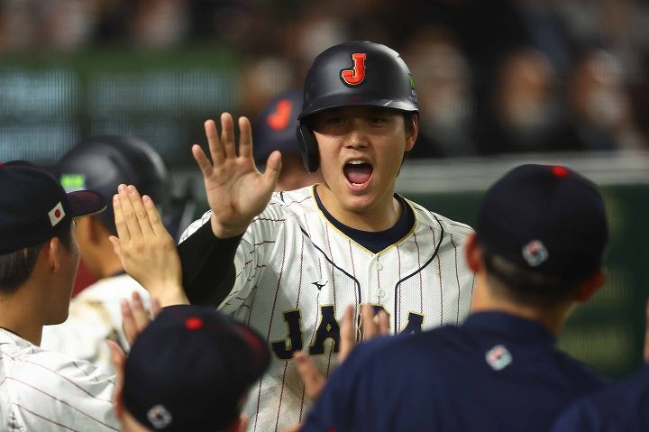 大谷はこの日も２安打と躍動した。写真：梅月智史