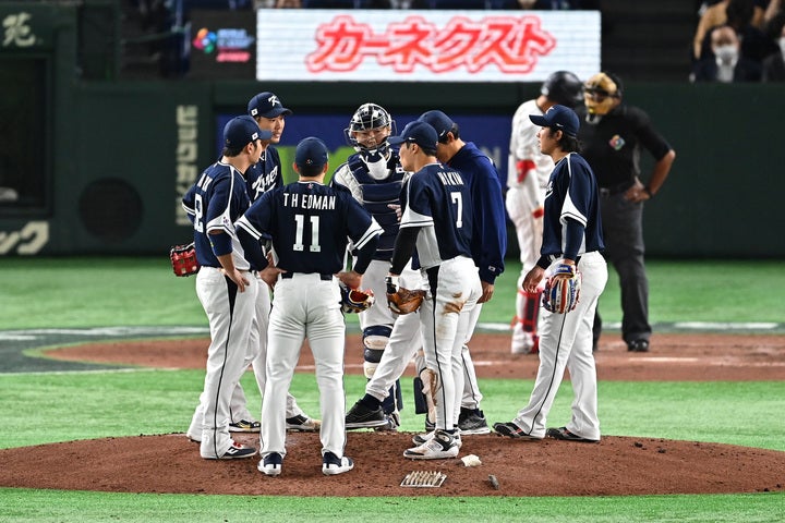 侍ジャパン打線に苦戦を強いられた韓国代表は、４-13で惨敗を喫した。(C)Getty Images