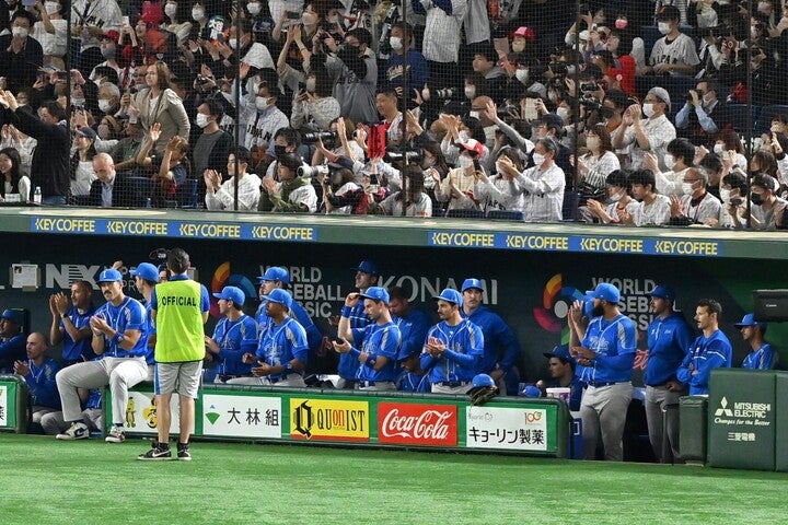 東京ドームで受けた熱烈な歓迎と野球に対する情熱。そうした非日常的な風景にイタリアの戦士も感慨深い想いを語った。(C)Getty Images