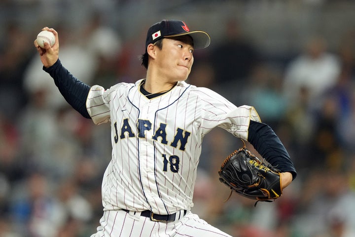 早ければ来季からのMLB移籍が噂される山本にとって、WBCはショーケースの場でもあった。(C)Getty Images