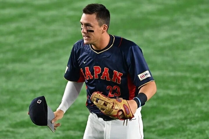 規律正しい日本の野球に馴染み、人気を博したヌートバー。だが、周囲のフィーバーぶりに本人も驚いた。(C)Getty Images
