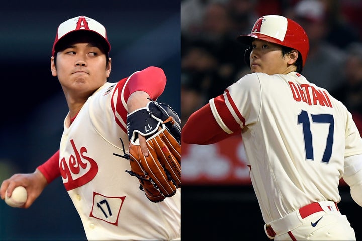 今季２勝目を挙げた大谷。投打で異彩を放つ成績にMLB公式が注目した。(C)Getty Images