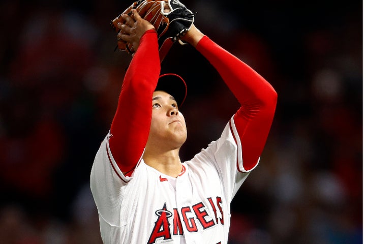 ７回無失点で今季３勝目を飾った大谷。三振も11個を奪う快投を見せた。(C)Getty Images