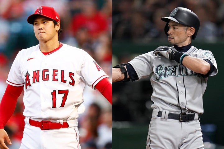 大谷（左）よりイチロー（右）が優れていると判断した米メディア。(C)Getty Images