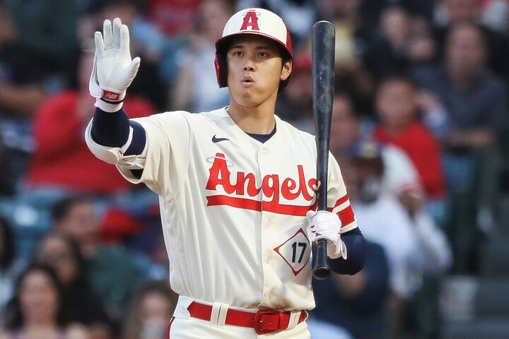 自らが先発登板した試合で、サイクル安打達成が目前に迫った大谷には、球場全体から割れんばかりの歓声が送られた。(C)Getty Images