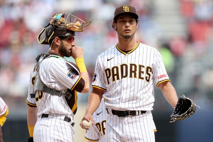ダルビッシュは試合後、自身のTwitterで３被弾を受けた理由を綴っている。(C)Getty Images
