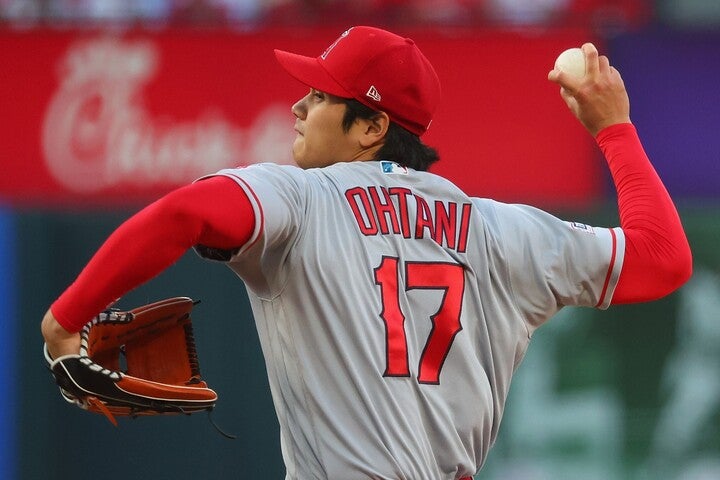 大谷は奪三振ショーとはいえ“快投”とはいかず。制球に苦しんでリードされたままマウンドを降りてしまった。(C)Getty Images