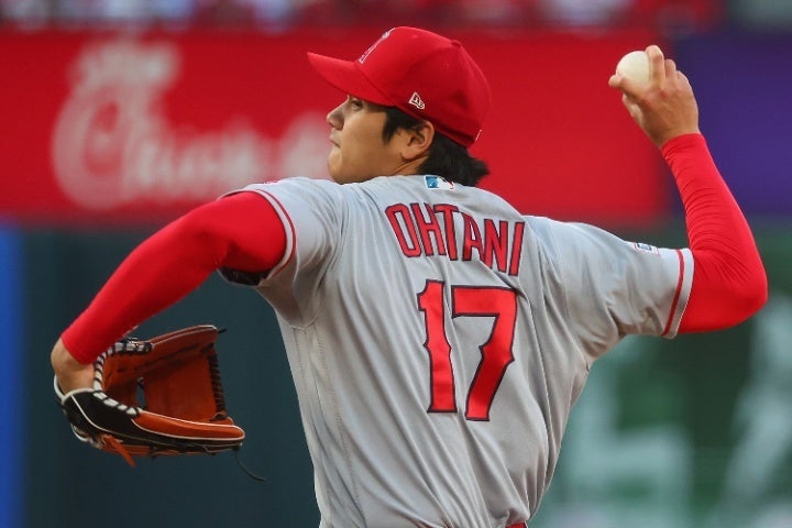 MLB先発投手のパワーランキングで上位５人に選出された大谷。(C)Getty Images