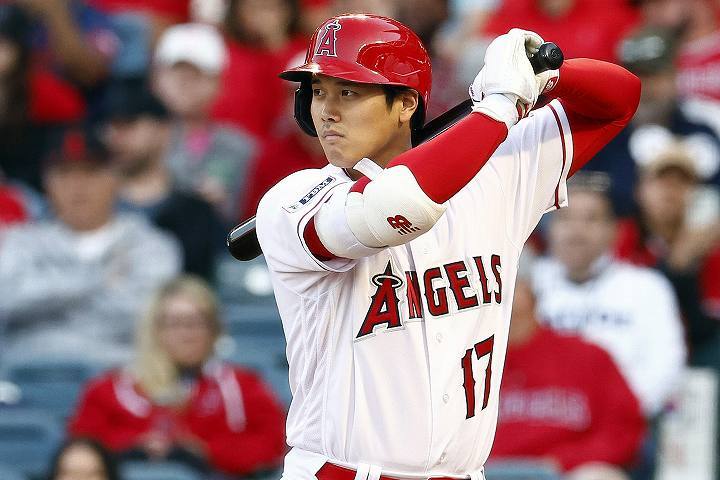 アストロズ戦で２本の二塁打を放った大谷。勝利に貢献した。(C) Getty Images