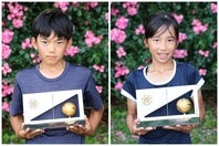 12歳以下男子優勝の山崎あさひ（左）と女子優勝の原口礼（右）。写真：梅月智史（THE DIGEST写真部）