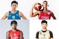 キーファー(左上)とサーディ(右上)のラベナ兄弟やパークスジュニア(左下)など、Bリーグでプレーするフィリピン人選手は年々増加している。(C)B.LEAGUE