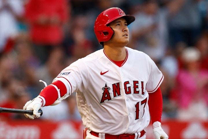 大谷は４回に今季26号ソロを放ち、チームの勝利に貢献した。(C)Getty Images