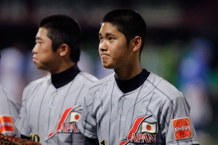 高校３年だった12年８～９月、大谷は高校日本代表としてIBAF18U世界選手権に出場していた。(C)Getty Images