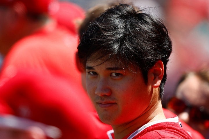 大谷はア・リーグ本塁打ランクでトップを独走。今オフFAになる二刀流には移籍話が絶えない。(C)Getty Images