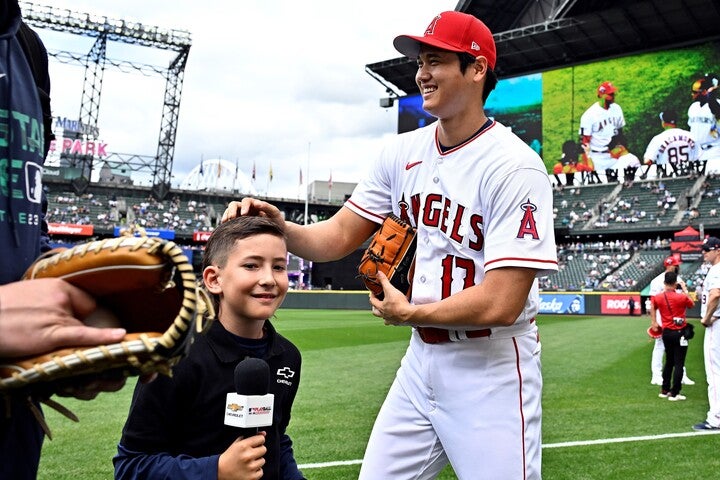 大人から子どもまで多くの人に愛される大谷。(C) Getty Images