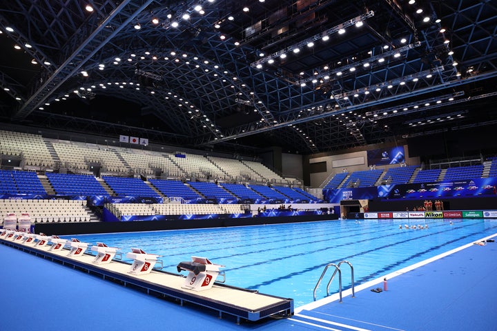福岡で開催されている世界水泳で起きた差別的な発言が波紋を呼んでいる。(C)Getty Images