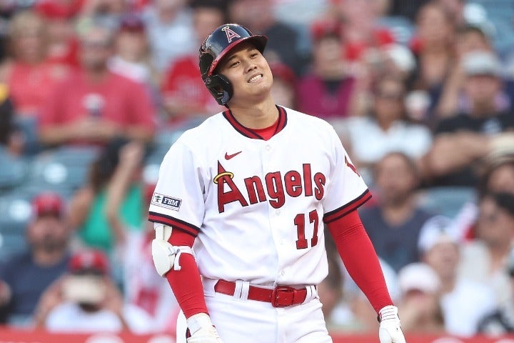 無安打で３三振だった大谷。(C)Getty Images