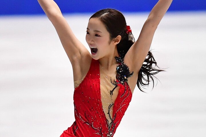 妹の紗来との仲良し２ショットをSNSで公開した真凜。(C)Getty Images