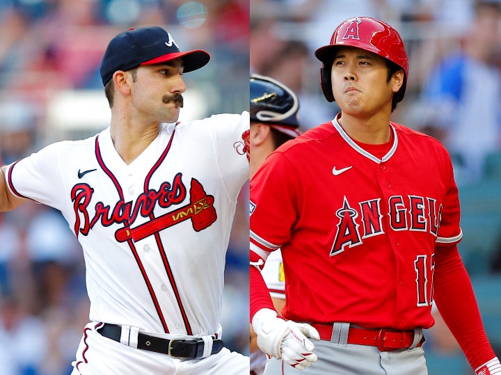 大谷から三振を奪い、昨シーズンに自身が達成した200奪三振の最速記録を更新したストライダー。(C)Getty Images