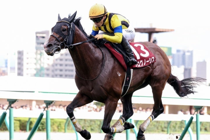２番人気のプログノーシスが札幌記念を制し、重賞２勝目を飾った。写真：産経新聞社