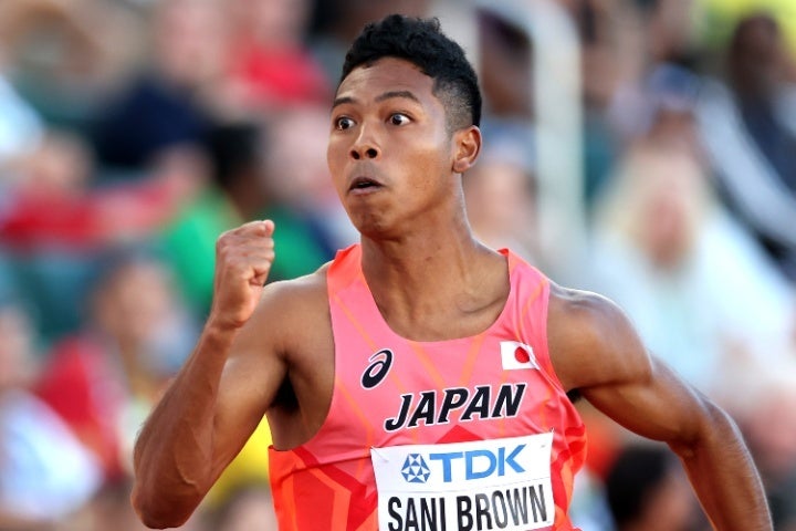 日本人初となる２大会連続の決勝進出をやってのけたサニブラウン。自己最高の６位でフィニッシュした。(C)Getty Images