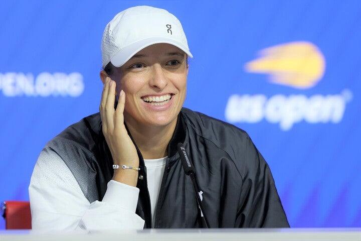女子テニス界で不動の地位を築いている22歳のシフィオンテクが全米オープン開幕前に意気込みを語った。(C)Getty Images