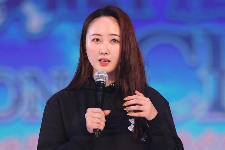 「ワンピース・オン・アイス」でナミ役を担当した本田。写真：滝川敏之