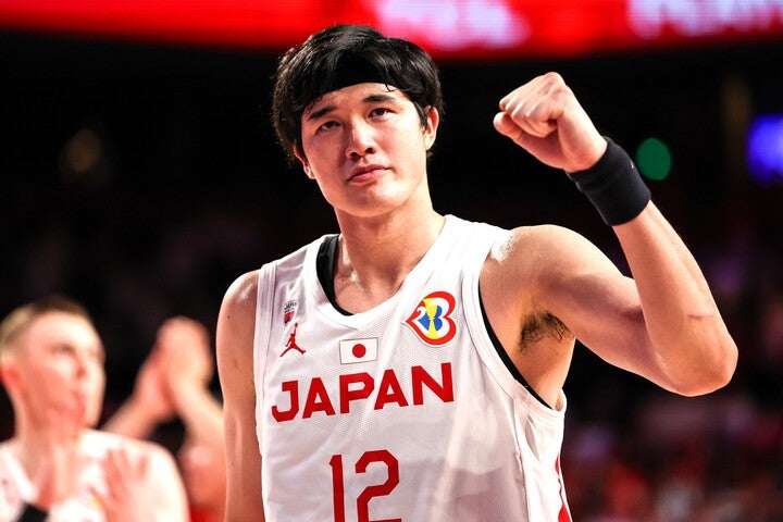 日本男子バスケをパリ五輪に導いた渡邊雄太。(C)Getty Images