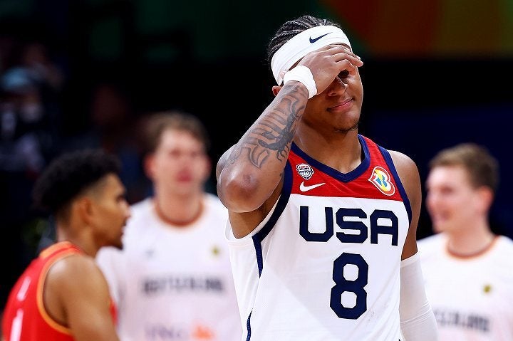 昨季NBA新人王のバンケロを擁するも、アメリカはドイツに敗れた。(C)Getty Images