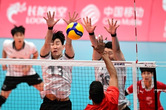 アジア大会で韓国男子代表は７位と低迷。女子と同様、パリ五輪への道はすでに断たれている。(C)Getty Images