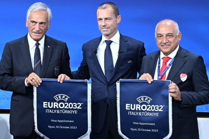 EUROの2032年大会はイタリアとトルコの共催に決定した。(C)Getty Images