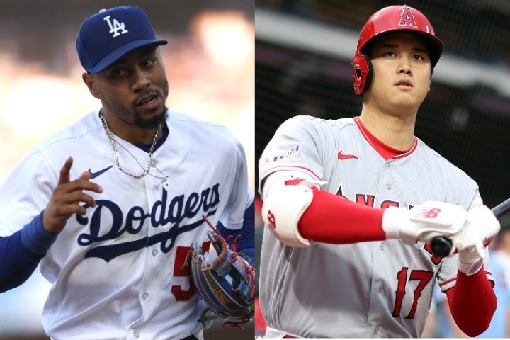 ベッツ（左）や大谷（右）のロス五輪出場はあるのだろうか。(C)Getty Images