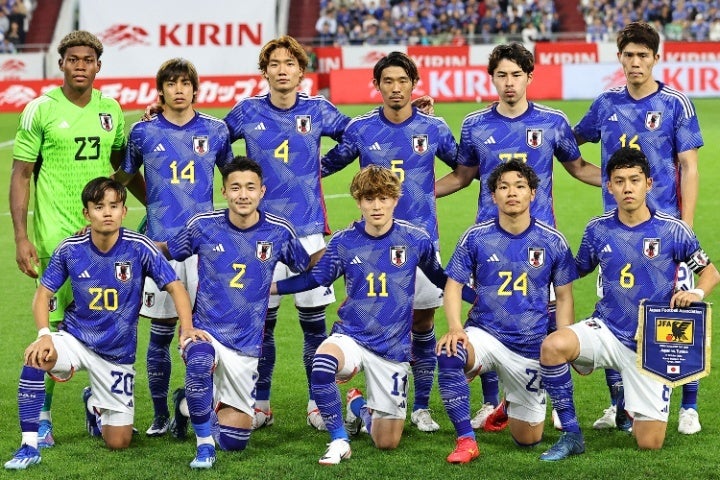 国際Aマッチ６連勝を飾った日本代表。来年１月にはアジア杯が控える。写真：梅月智史（THE DIGEST写真部）