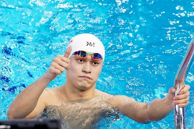 競泳界で一時代を築いた孫楊はパリ五輪で復活を遂げるのか。気になるのは現在のコンディションだ。(C)Getty Images