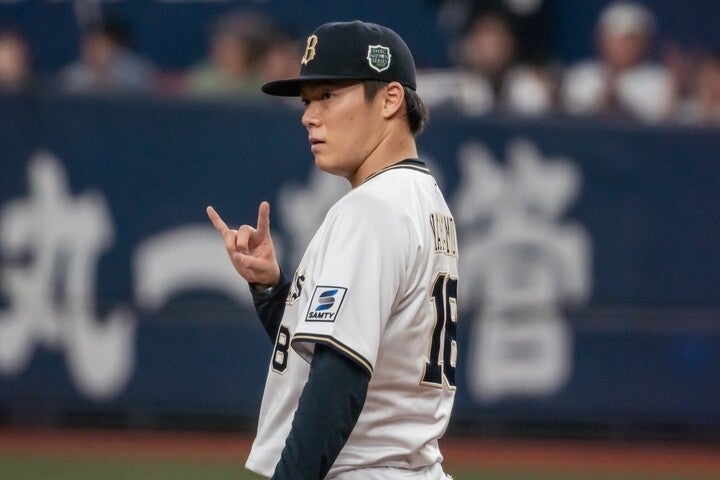 MLBのトップＦＡ選手並みの超高評価を受ける山本。そのウラにはいったい何がある!?　写真：野口航志