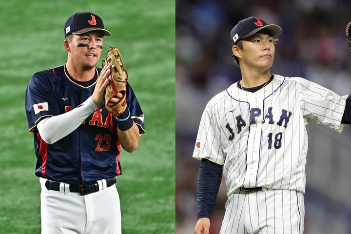 WBCでは日本を世界一に導いたヌートバー（左）と山本（右）。(C)Getty Images