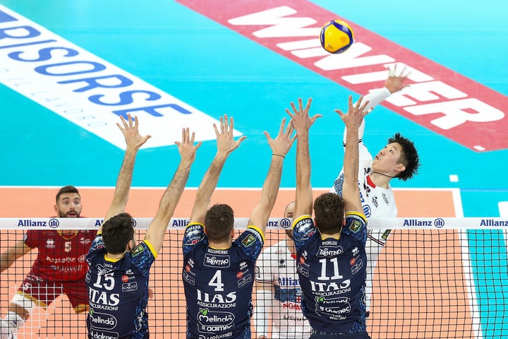 序盤から奮闘を見せた石川だが、チームは今季４敗目を喫した。(C)La Pallavolo Serie A