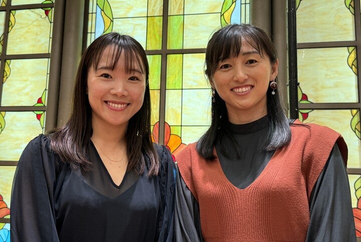 元プロの奈良くるみ（左）と土居美咲（右）はグランドスラムジュニアに出場したことでテニスに対する取り組み方に変化が出たと口を揃える。写真：内田暁