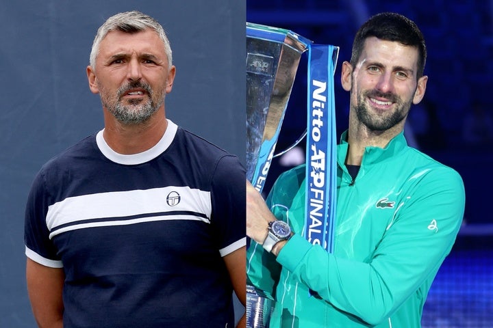 2019年からコーチを務めるイバニセビッチ氏（左）が、最終戦でのジョコビッチ（右）のパフォーマンスを称賛した。（C）Getty Images