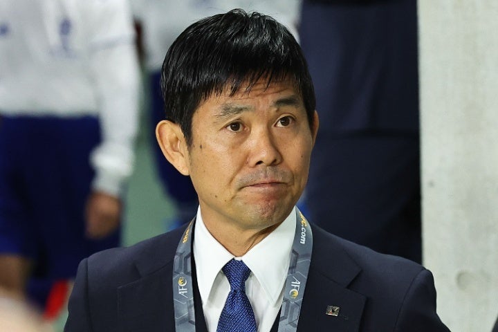 国際Aマッチで怒涛の連勝記録を伸ばす日本代表の森保監督。「史上最強」との呼び声も高い。写真：梅月智史（THE DIGEST写真部）