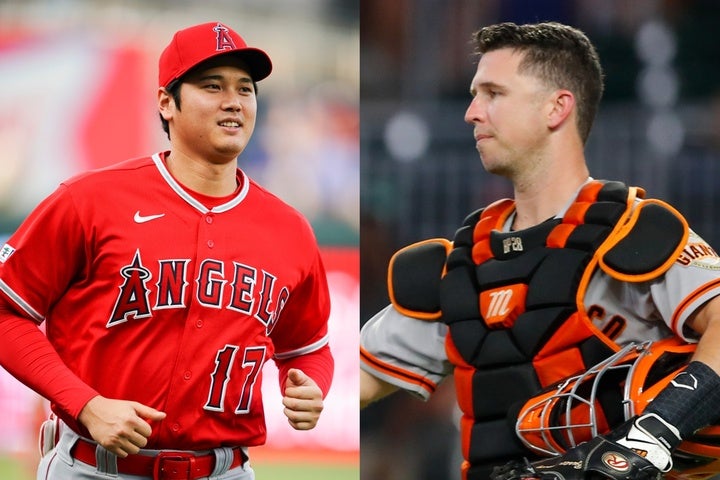 大谷翔平（左）と面談したことを明かしたジャイアンツOBポージー（右）。(C)Getty Images