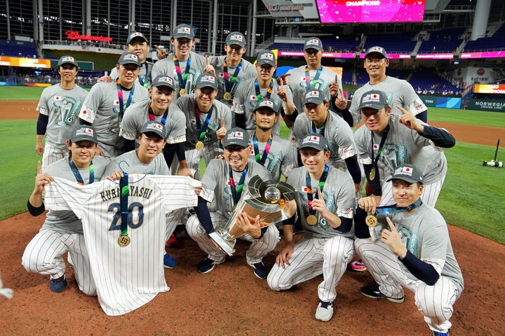 今年３月に行なわれたWBCで優勝を飾った日本。(C)Getty Images