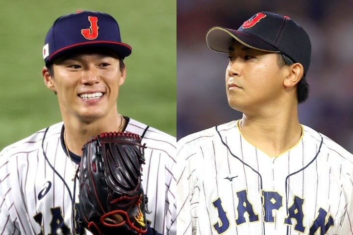 ドジャースは山本（左）をメインターゲットとし、獲得できなかった場合は今永（右）に照準を合わせるという。(C)Getty Images