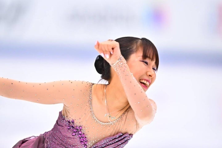 SPでガッツポーズが飛び出した三原。写真：金子拓弥（THE DIGEST写真部）