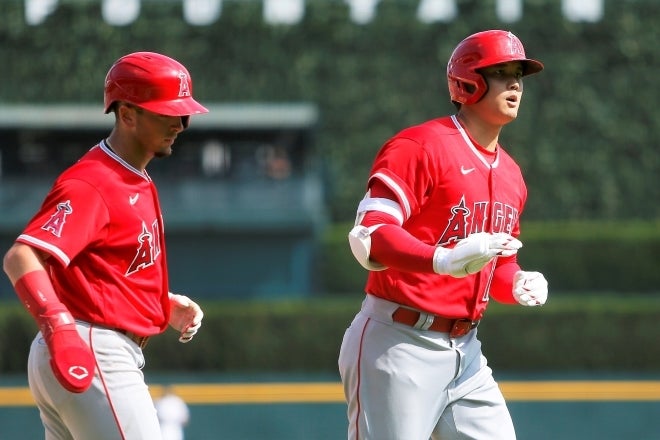 37号2ランを放った大谷。さらに次の打席で38号も…。誰も止められない！ (C)Getty Images