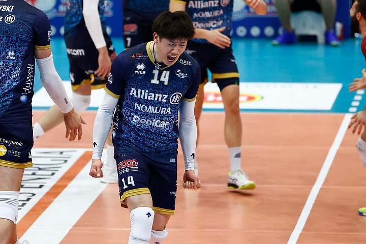 守備で観衆を魅了した石川。(C) Lega Pallavolo Serie A