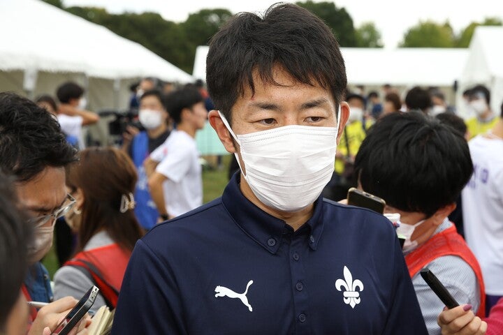 立教大で監督を務めていた上野がひらまつ病院へ加入することに。写真：滝川敏之