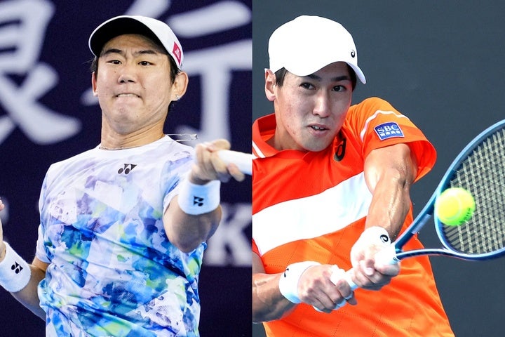 添田監督は、日本テニス界を牽引している西岡（左）、昨年10月に自己最高の72位をマークした綿貫（右）らを選出した。(C)Getty Images