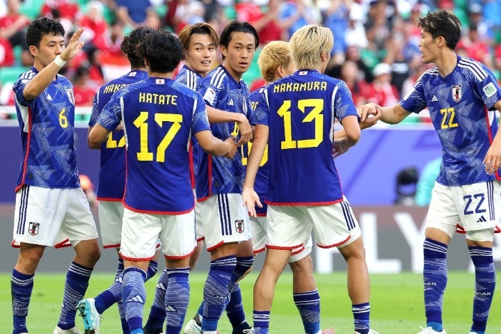 インドネシアに３ー１で勝利した日本。グループ２位で決勝トーナメントに進出した。(C)Getty Images