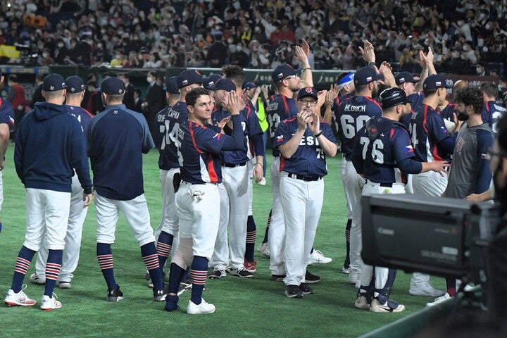 WBCで日本と対戦したチェコ。試合後には日本の選手やファンに拍手を送った。(C)THE DIGEST